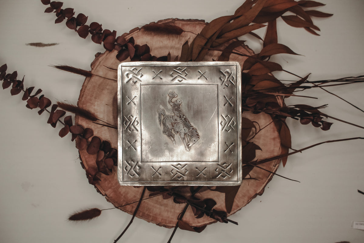 Stamped Bronc Rider Box