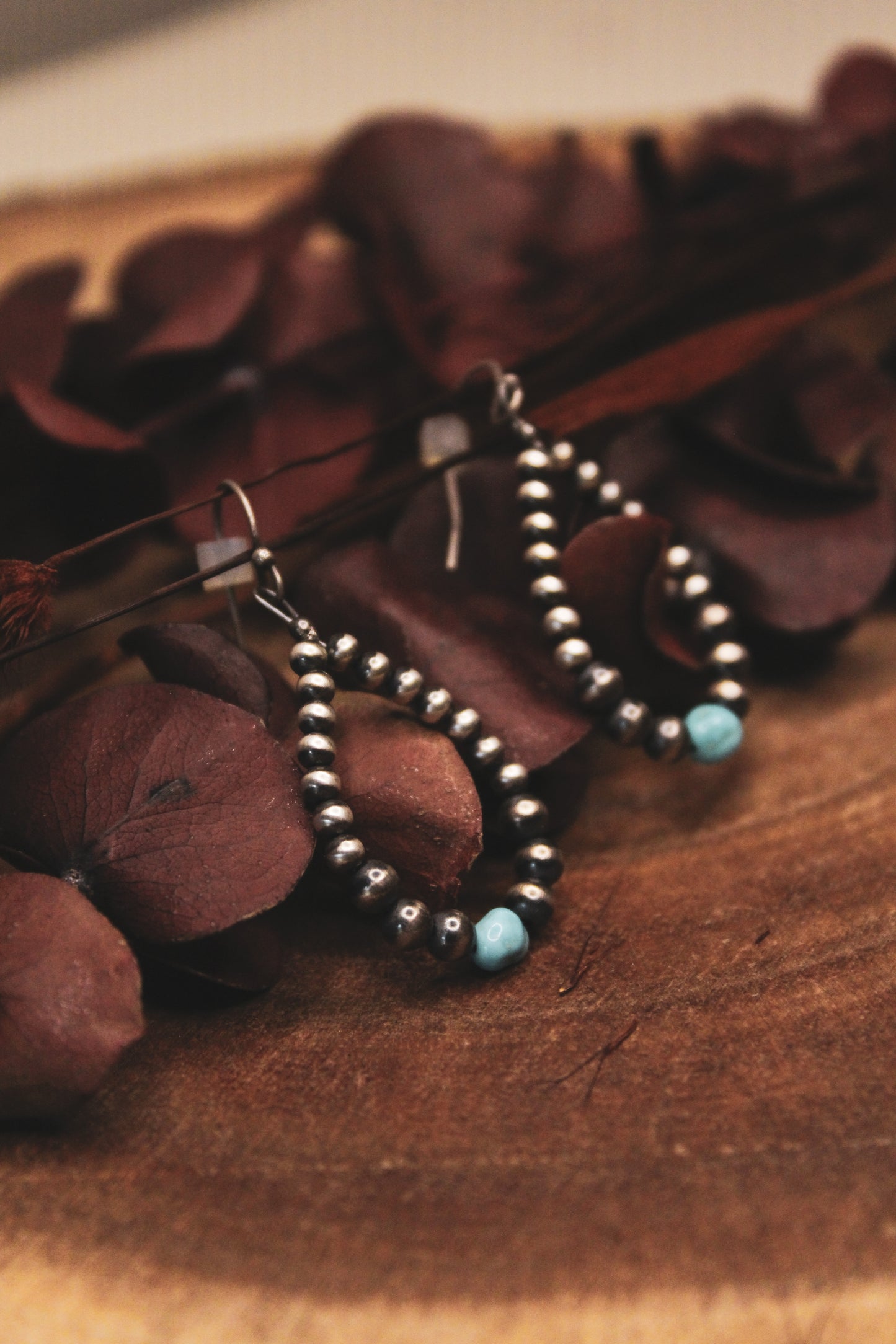 Navajo Pearl Teardrop Earring