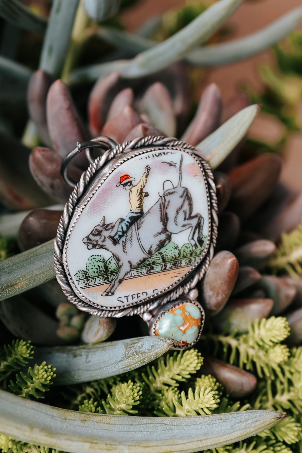 The Bull Rider Pendant