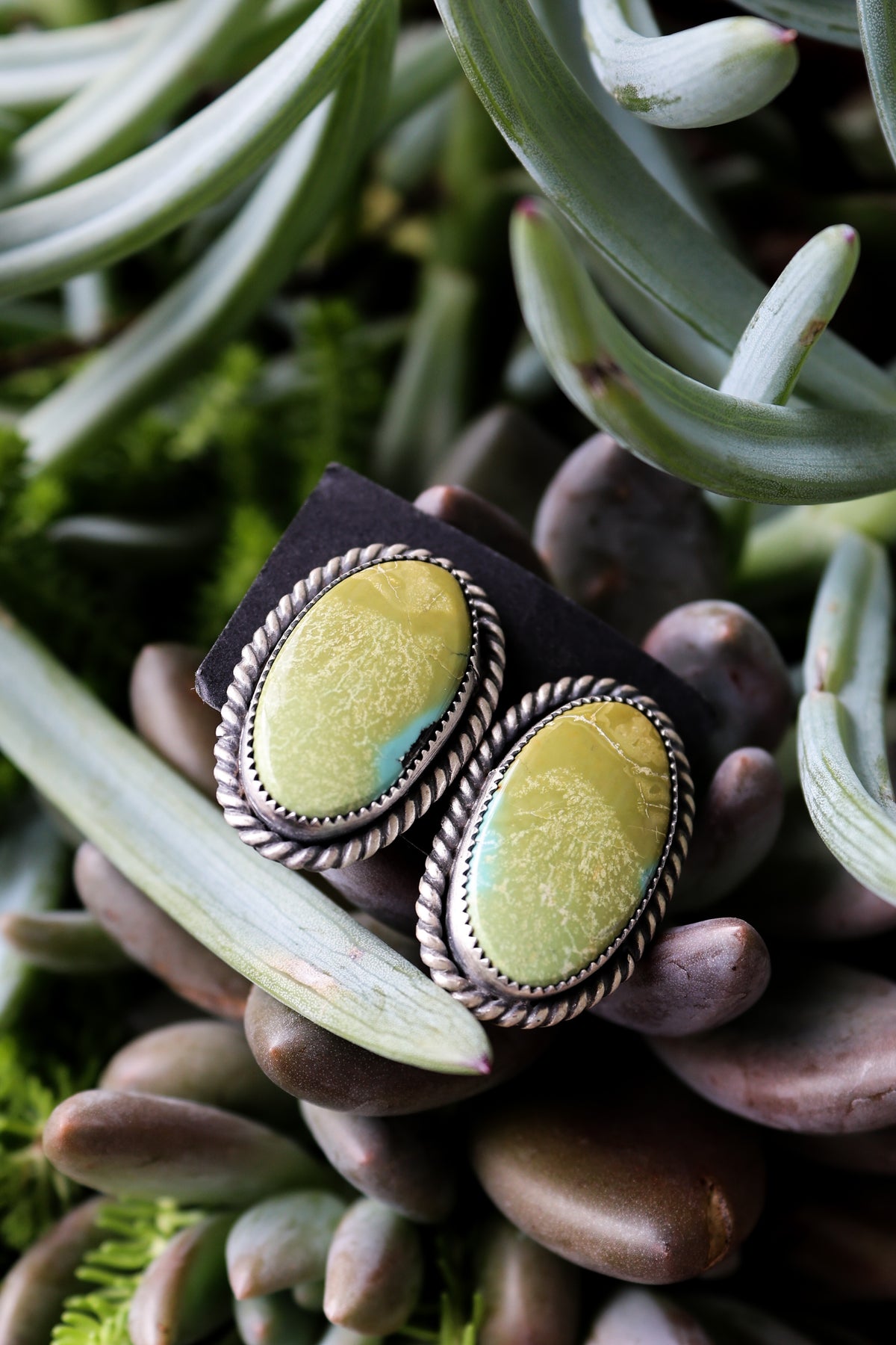 The Cactus Green Earrings