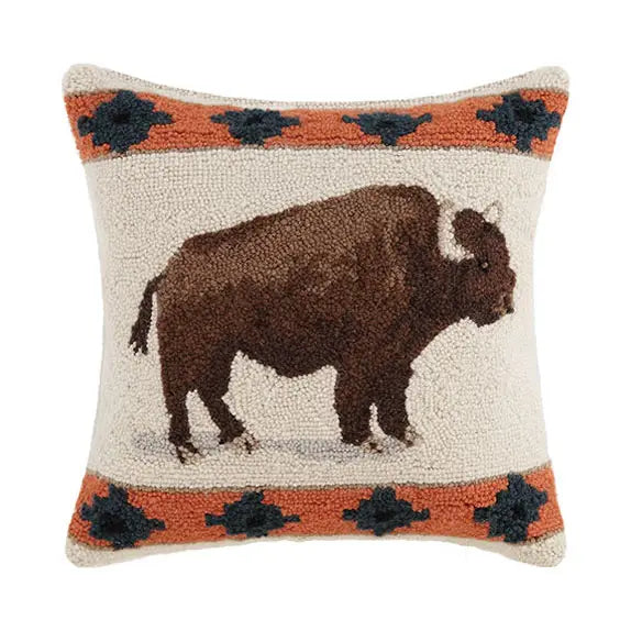 Roaming Buffalo Pillow