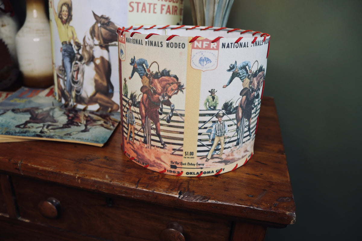 Vintage NFR Program Lampshade