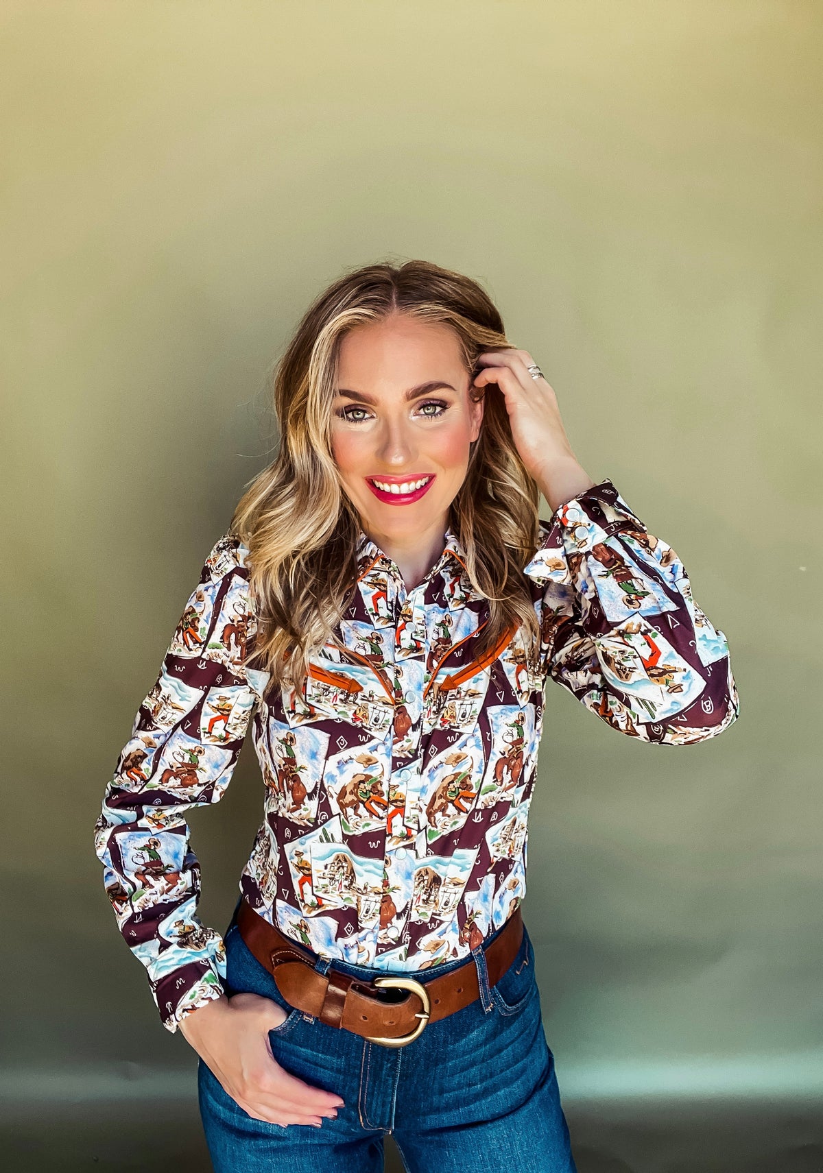 The Cowboy Stamp Pearl Snap