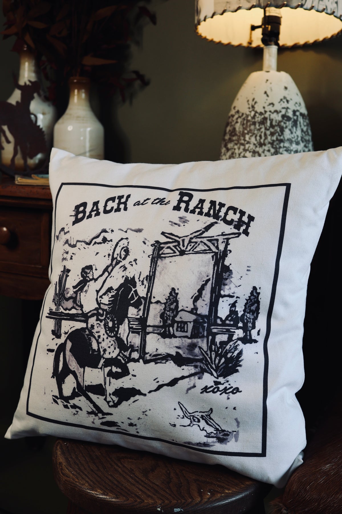 Back at the Ranch Pillow