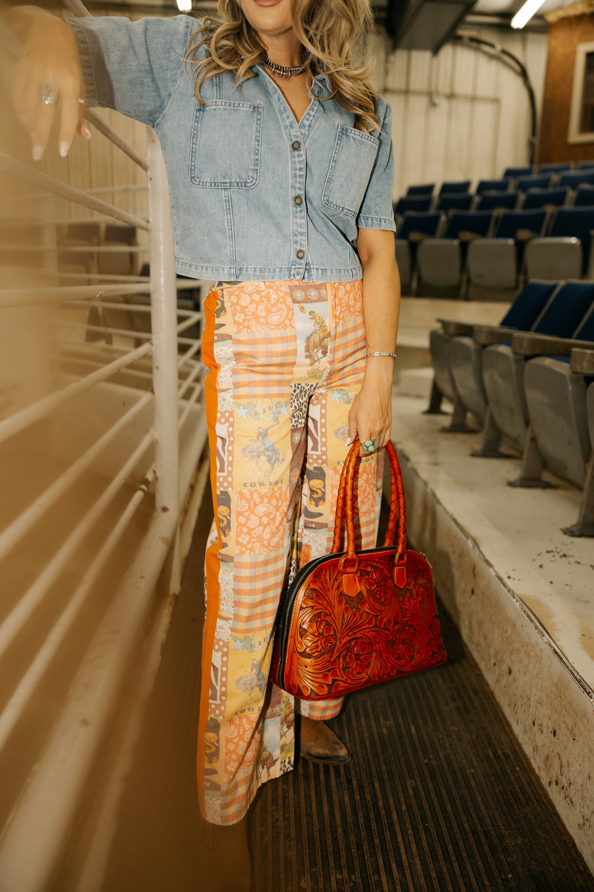 Cowboy Collage Pant