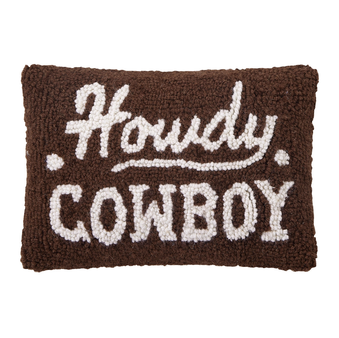 Howdy Cowboy Pillow *Brown*