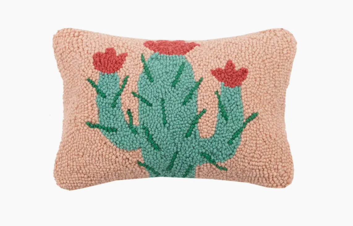 Prickly Pear Cactus Pillow