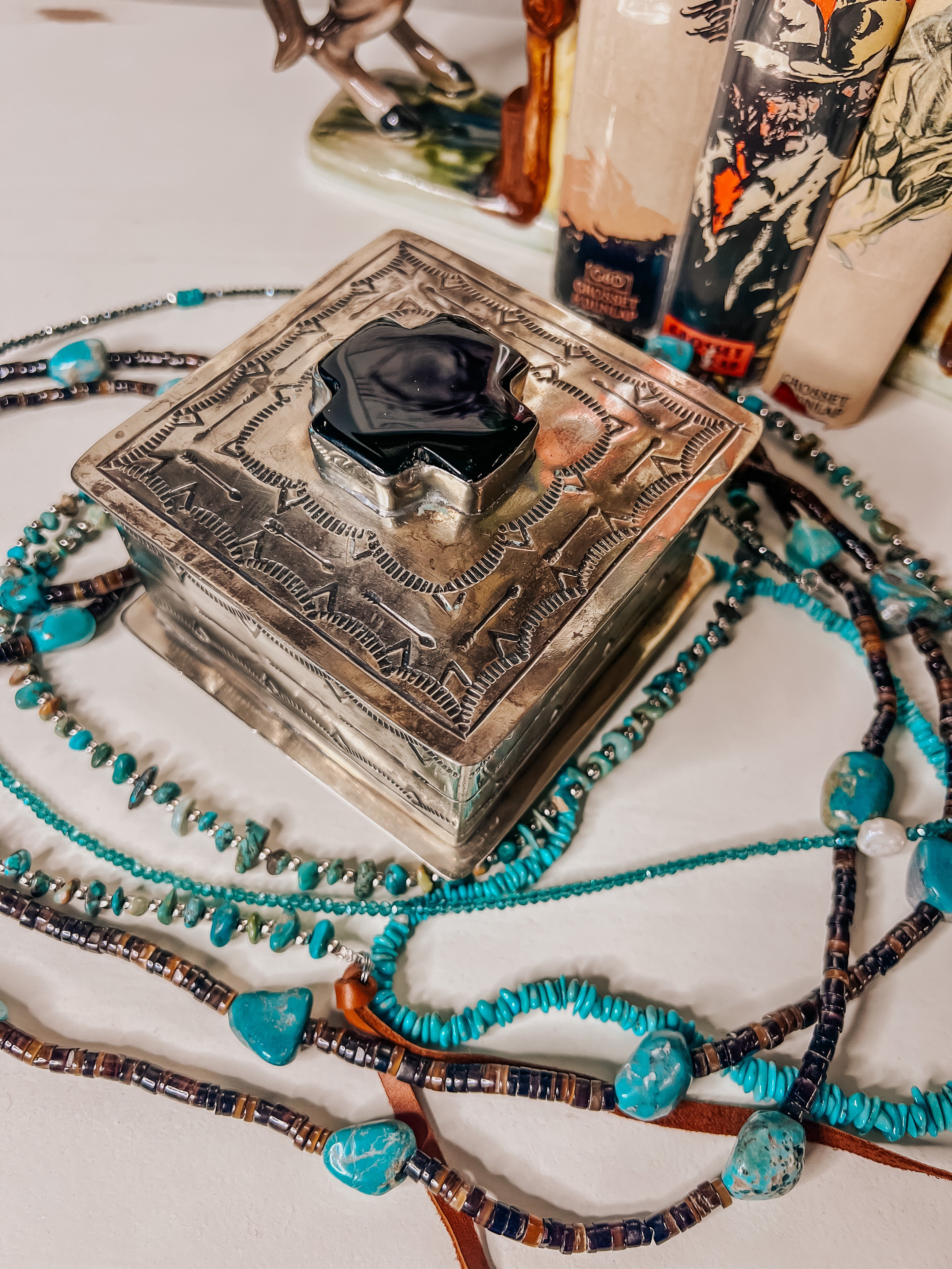 Stamped Onyx Box